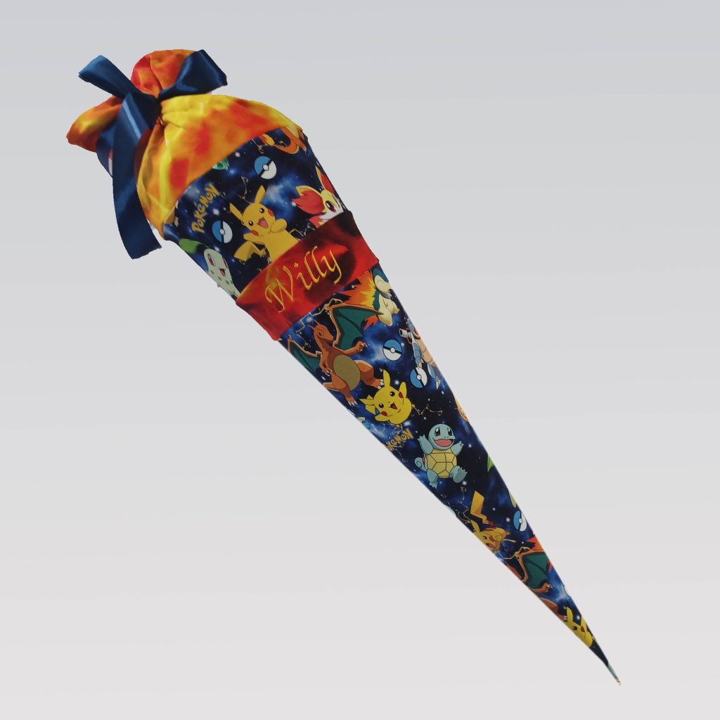 ZauberZuckertüte aus Stoff mit Pokemon all over