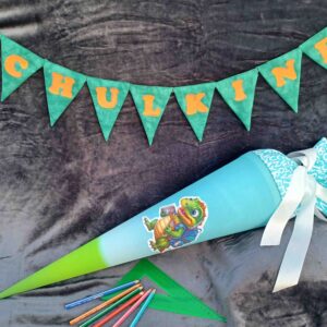 ZauberZuckertüte "Dino geht zur Schule " 70 cm