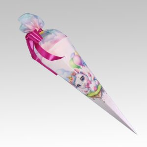 ZauberZuckertüte/ Schultüte "Einhorn mit Luftballons" 50cm